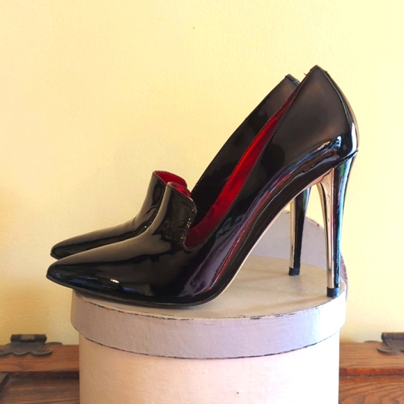 Joan & David Shoes - Joan & David black patent leather heels